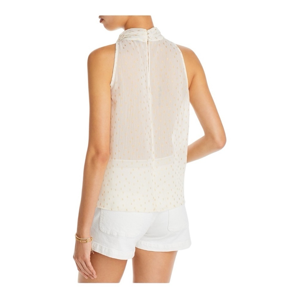 AQUA Metallic Dot Sheer Sleeveless Blouse - 100% Exclusive - Picture 2 of 5